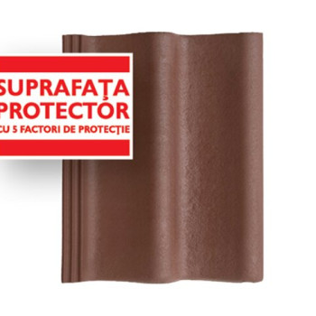 Tigla de beton Bramac Donau maro Protector 240buc/pal